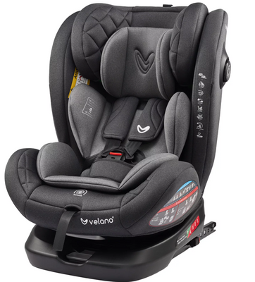 Автокресло VELANO Aura 360&deg; i-Size 40&ndash;150 см, ISOFIX, grey 38827 фото