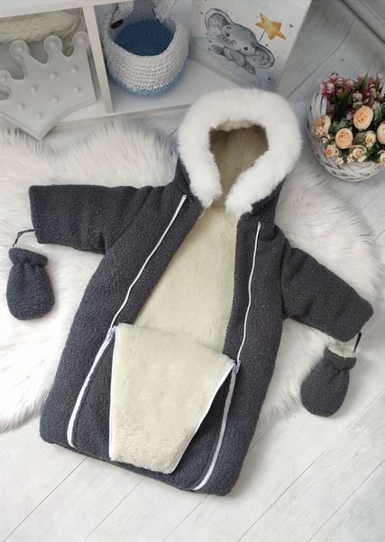 Зимовий комбінезон конверт мішечок EILiz Чорний Winter envelope EILiz Black фото