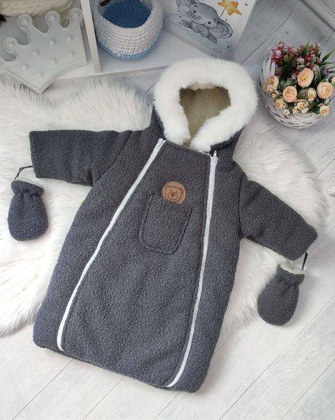 Зимовий комбінезон конверт мішечок EILiz Чорний Winter envelope EILiz Black фото