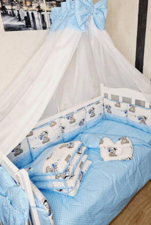 Набір в ліжечко Bonna Comfort Тедді Блакитний Comfort Teddi Goluboy фото