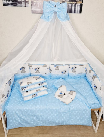 Набір в ліжечко Bonna Comfort Тедді Блакитний Comfort Teddi Goluboy фото