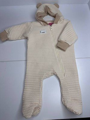 Дитячий комбінезон вафельний з вушками "Teddy"  kombinezon "Teddy" 68 фото