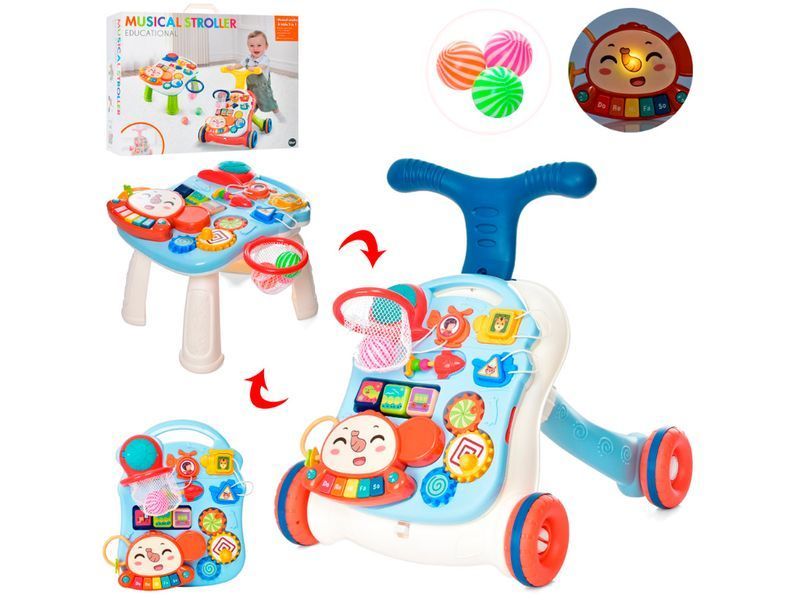 Каталка-ходунки 2в1. Musical Stroller N6038B N6038B фото