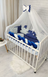 Набор в кроватку для новорожденных "Косичка Облачко" Синий KosaHmarSiniy фото 2