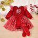 Праздничный комплект для девочки "Santa Baby" &ldquo;Santa Baby&rdquo; 9-12 фото 1