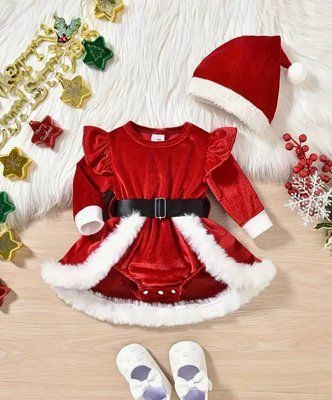 Костюм Санты для малышей Kostyum Santy dlya malyukiv 12-18 фото