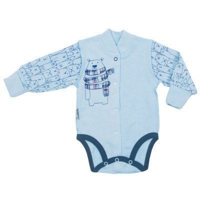 Дитячий боді для хлопчика BD-01-1-18 *Арктика* Блакитний 11332 Blakytnyy 62 фото