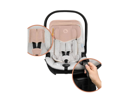 Автокрісло Lionelo MOXIE I-SIZE BEIGE SAND SET LO-MOXIE I-SIZE SET BEIGE SAND фото