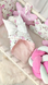Набір в ліжечко для новонароджених "Косичка Хмарка" Рожевий KosaHmarRozov фото