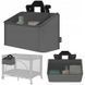 Lionelo Sidepocket Medium Grey - Органайзер для ліжечка Lionelo Sidepocket Medium Grey фото