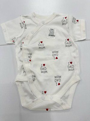 Дитячий боді з коротким рукавом "I &hearts; MOM & DAD" bodi "I &hearts; MOM & DAD" 56 фото