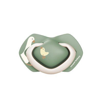Пустышка симметричная Canpol babies Goose 6-18 мес. Зеленая 22/668_green фото