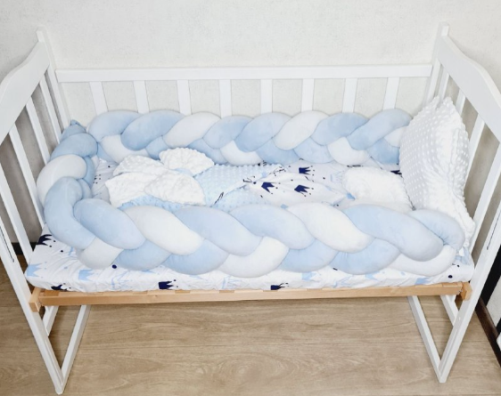 Набір в ліжечко Bonna Mini Корона Блакитний Mini Korona Goluboy фото
