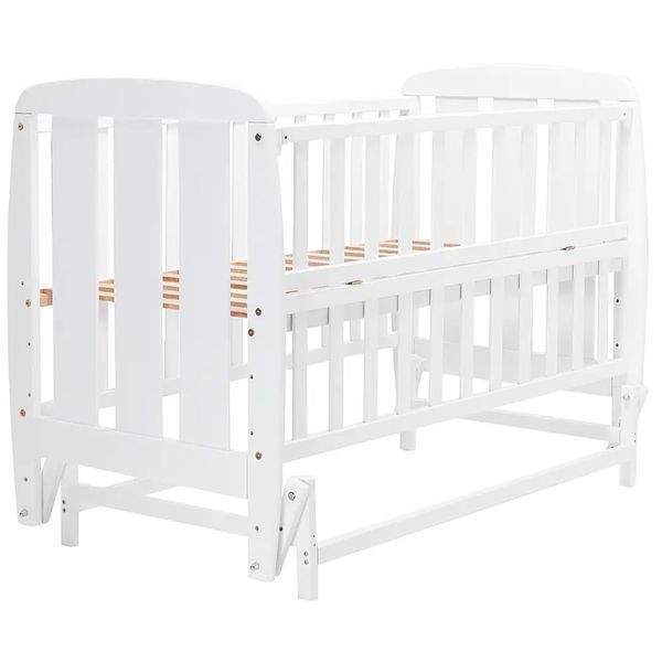 Кроватка Babyroom Шарик SH-02 маятник, откидной бок, бук белый SH-02 belyy фото