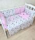 Комплект постельного белья Bonna Eco New в детскую кроватку Звездочки розовые Eco New v dytyache lizhechko Zirochky rozhevi фото