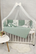 Набор в кроватку для новорожденных Прованс Зверушки Зеленый Provans Zeleniy Zverushki фото