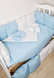 Набір у ліжечко Bonna Eco Блакитний Однотон Eco Goluboy Odnoton фото