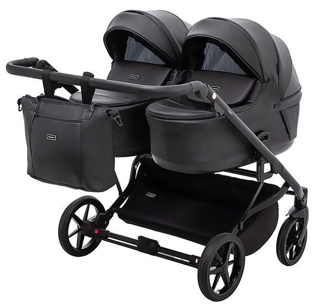 Коляска 2 в 1 для двойни Adamex Leo Duo Eco SA 681143 фото
