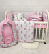 Набор в кроватку для новорожденных Облачко Розовое Пони Oblachko Rozovoe Poni фото 3