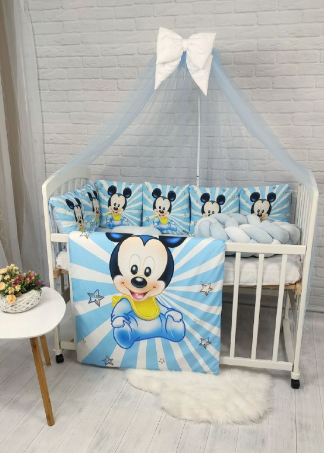 Набір в ліжечко Панель Коса Міккі Маус Panel Kosa Mikki фото