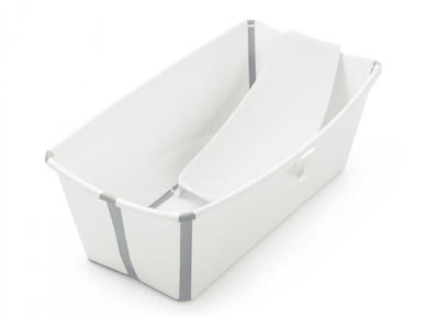 Комплект ванночка для купання Stokke&reg; Flexi Bath&reg; та підставка Білий з сірим 531501 фото