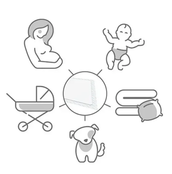 Гігієнічна пелюшка BabyOno (60х90см.) 12шт 509/12 фото