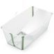 Комплект ванночка для купання Stokke&reg; Flexi Bath&reg; та підставка Transparent Green 531508 фото