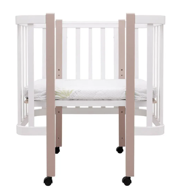Кровать Babyroom Луна 120x60 набор 80x60 белый/капучино 680870 фото