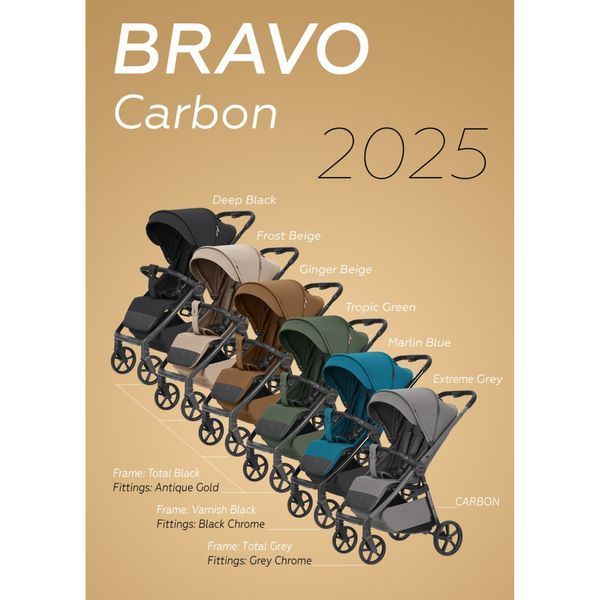 Прогулянкова коляска CARRELLO Bravo Carbon CRL-5530 Deep Black CRL-5530 Deep Black фото