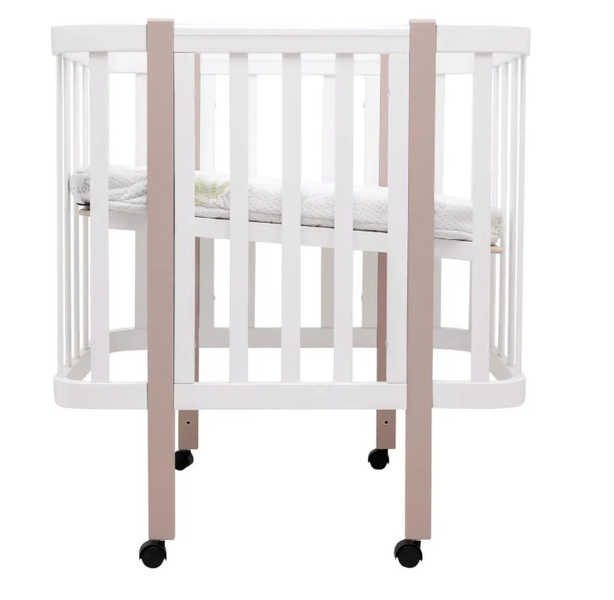Кровать Babyroom Луна 120x60 набор 80x60 белый/капучино 680870 фото