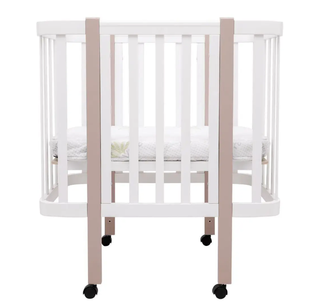 Кровать Babyroom Луна 120x60 набор 80x60 белый/капучино 680870 фото