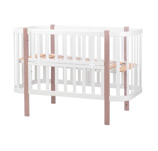 Кровать Babyroom Луна 120x60 набор 80x60 белый/капучино 680870 фото