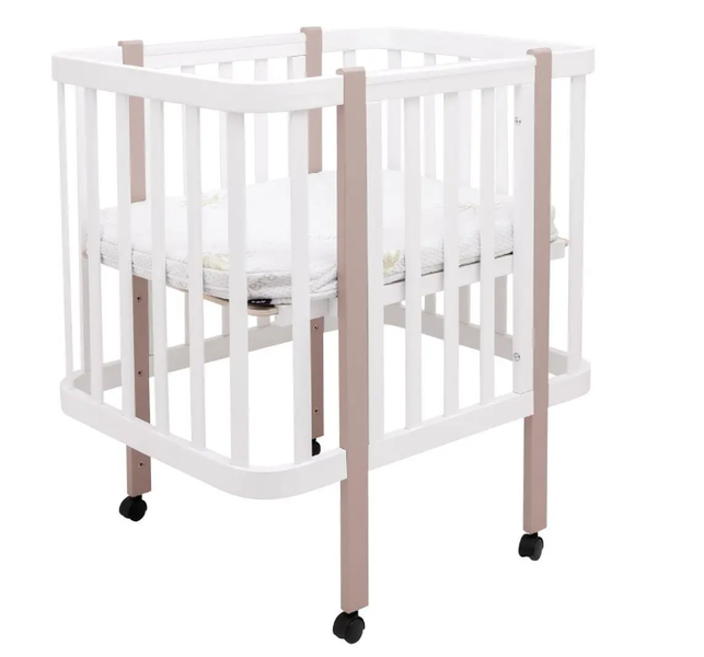 Кровать Babyroom Луна 120x60 набор 80x60 белый/капучино 680870 фото
