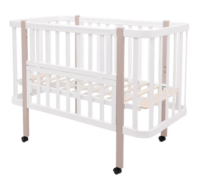 Кровать Babyroom Луна 120x60 набор 80x60 белый/капучино 680870 фото