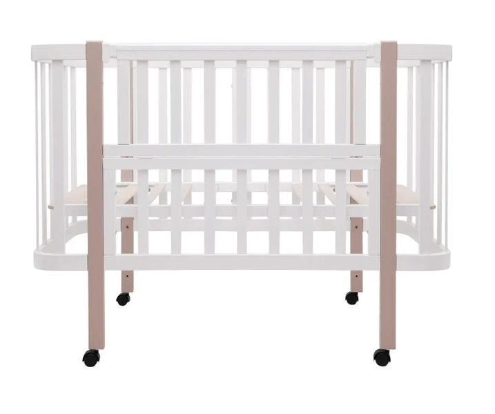 Кровать Babyroom Луна 120x60 набор 80x60 белый/капучино 680870 фото