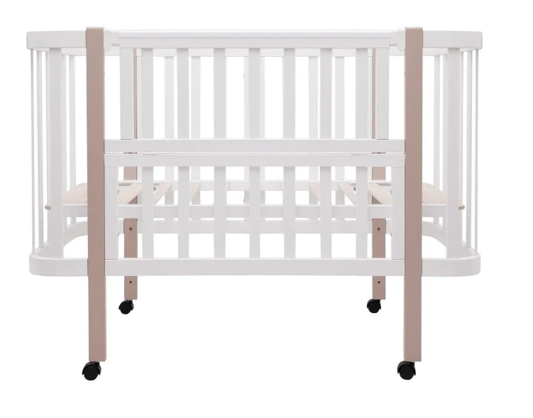Кровать Babyroom Луна 120x60 набор 80x60 белый/капучино 680870 фото