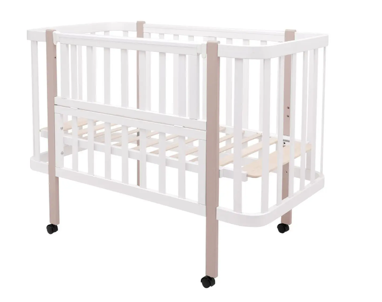 Кровать Babyroom Луна 120x60 набор 80x60 белый/капучино 680870 фото