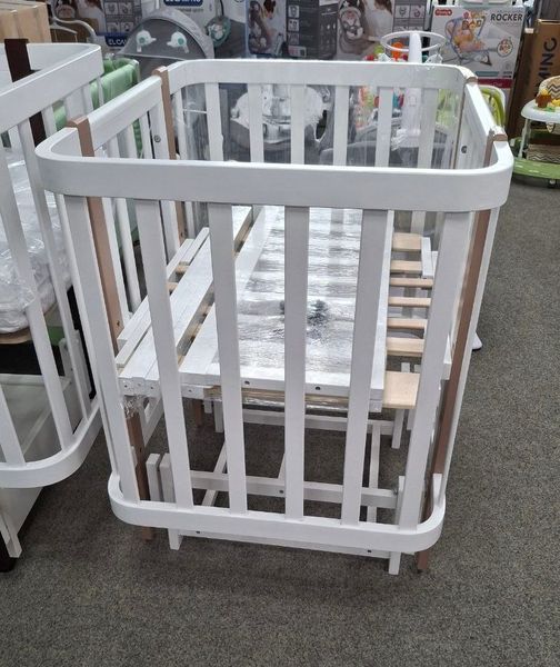 Кровать Babyroom Луна 120x60 набор 80x60 белый/капучино 680870 фото