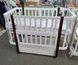 Кровать Babyroom Луна 120x60 набор 80x60 белый/капучино 680870 фото 14