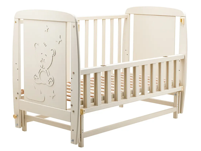 Кровать Babyroom Умка DUMO-02 маятник, откидная сторона бук слоновая кость 626199 фото