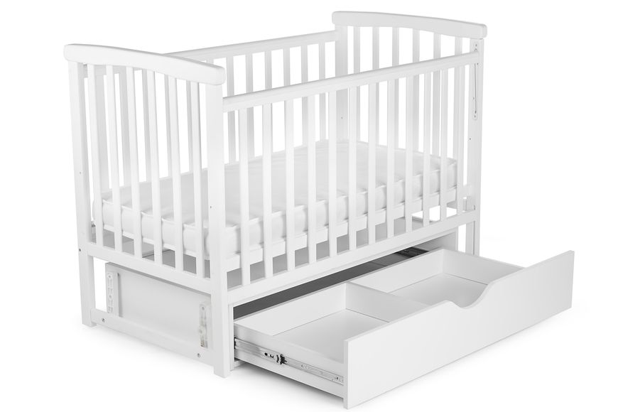 Дитяче ліжечко для новонароджених трансформер DeSon Мрія біла DS-201 фото