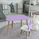Дитячий столик хмаринка 46х70х40 LalaKids Фіолетовий 1133 фото 4