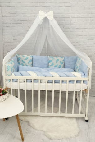 Набор в кроватку для новорожденных Прованс Голубой Provans Goluboy фото