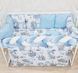 Комплект постільної білизни Bonna Elegance New в дитяче ліжечко Слоненя Сірий Elegance New v detskuyu krovatku Slonenok Seryy 1 фото