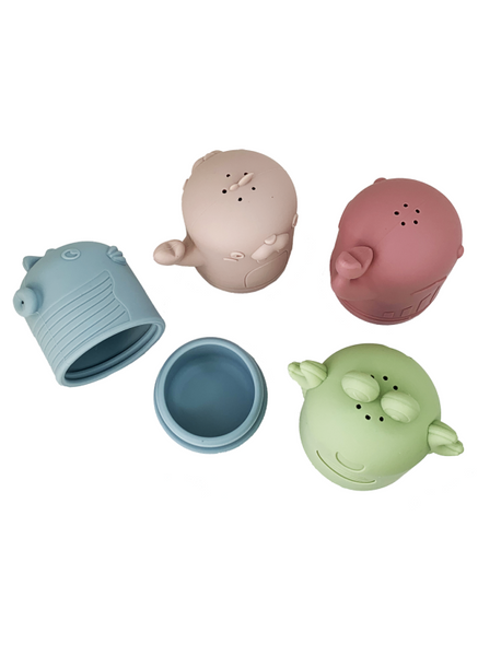 Набор силиконовых игрушек для купания (Морские животные) (4 шт) 0927 2374975724 фото