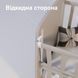 Детская кроватка для новорожденных ДУБОК Умка шарнир с откидной боковиной бук белый dubok-umka-01 фото 4